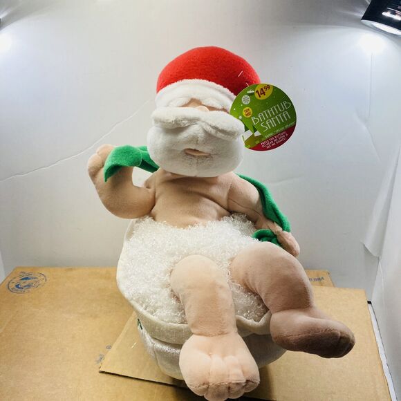 Sound & Lights Animatronics Santa In Bathtub Sound Splish Splash NO Movement VID - Picture 2 of 6